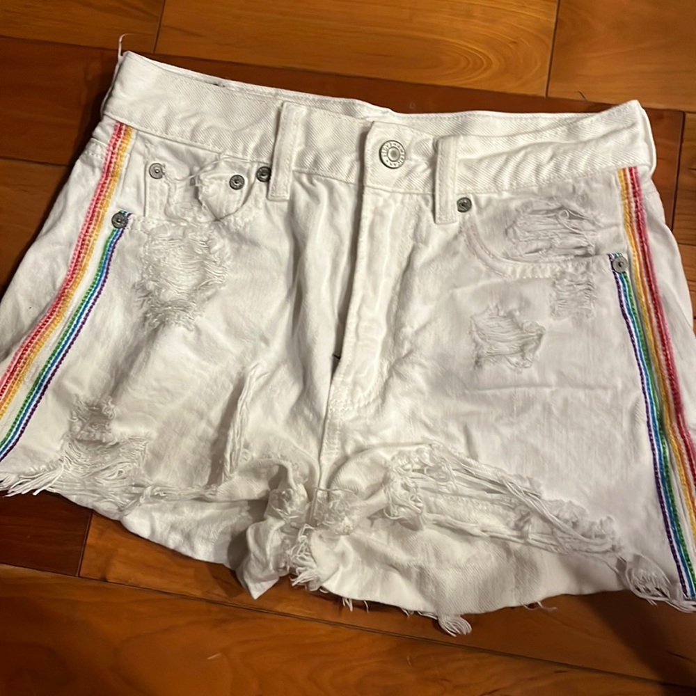 AE High-Rise Rainbow Shorts